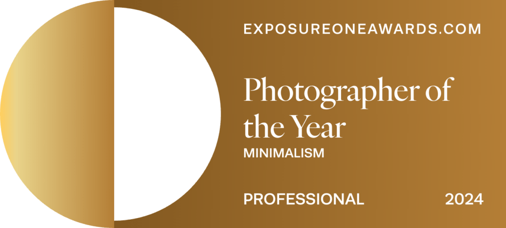 Winner Exposure One Awards 2024 Photographer of the Year - Minimalism
